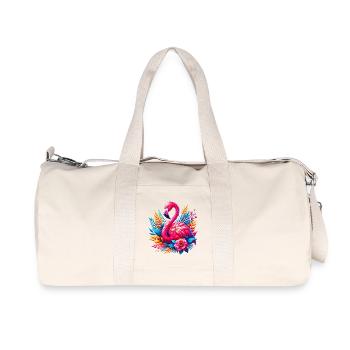 Flamingo - Recycled Canvas Sports Bag by Stanley/Stella - natural - Front
