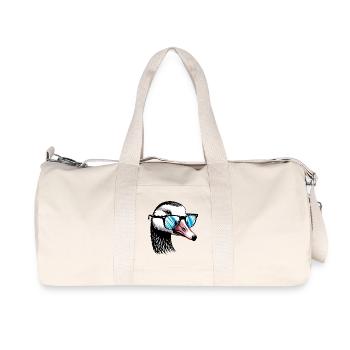 Oie à lunettes - Sac de sport en toile recyclée Stanley/Stella - blanc naturel - Devant
