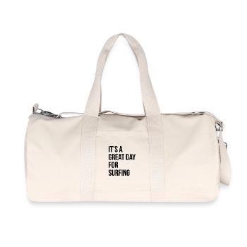Wellenreiter - Recycelte Canvas-Sporttasche von Stanley/Stella - Naturweiß - Vorne