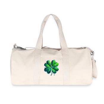 Trèfle à quatre feuilles - Sac de sport en toile recyclée Stanley/Stella - blanc naturel - Devant