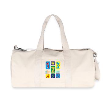Tolle Zahlen für die Grundschulzeit. - Recycelte Canvas-Sporttasche von Stanley/Stella - Naturweiß - Vorne