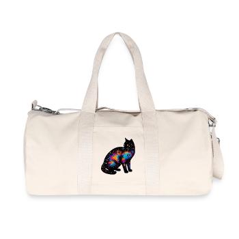 Chat - Sac de sport en toile recyclée Stanley/Stella - blanc naturel - Devant