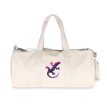 Gecko - Sac de sport en toile recyclée Stanley/Stella - blanc naturel - Devant