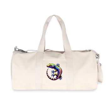 Gecko - Recycelte Canvas-Sporttasche von Stanley/Stella - Naturweiß - Vorne