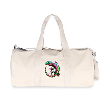 Gecko - Sac de sport en toile recyclée Stanley/Stella - blanc naturel - Devant
