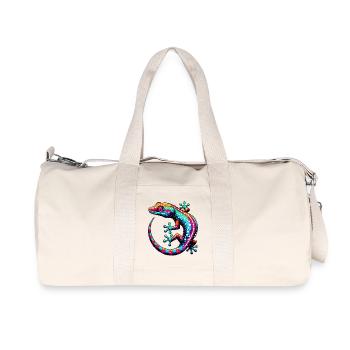 Gecko - Recycelte Canvas-Sporttasche von Stanley/Stella - Naturweiß - Vorne