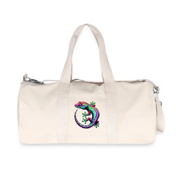 Gecko - Sac de sport en toile recyclée Stanley/Stella - blanc naturel - Devant
