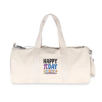 Happy Pi Day - Recycled Canvas Sports Bag by Stanley/Stella - natural - Front