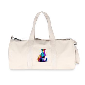 Gepard - Recycelte Canvas-Sporttasche von Stanley/Stella - Naturweiß - Vorne