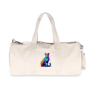 Gepard - Recycelte Canvas-Sporttasche von Stanley/Stella - Naturweiß - Vorne