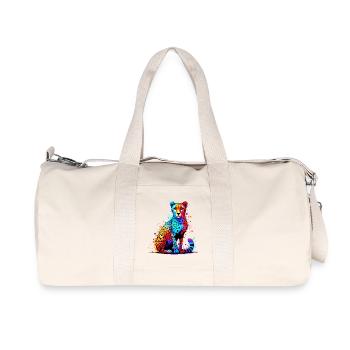 Guépard - Sac de sport en toile recyclée Stanley/Stella - blanc naturel - Devant