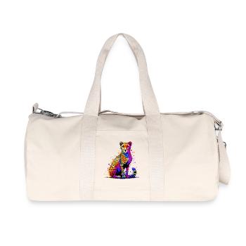 Gepard - Recycelte Canvas-Sporttasche von Stanley/Stella - Naturweiß - Vorne