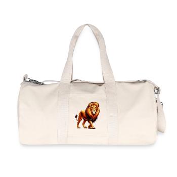Löwe - Recycelte Canvas-Sporttasche von Stanley/Stella - Naturweiß - Vorne