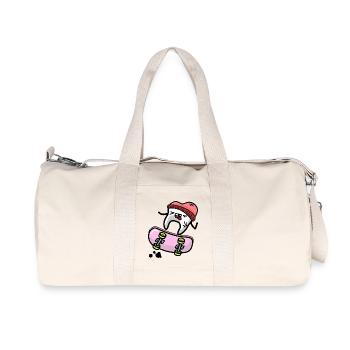 Dent Kawaii sur Skateboard - Sac de sport en toile recyclée Stanley/Stella - blanc naturel - Devant