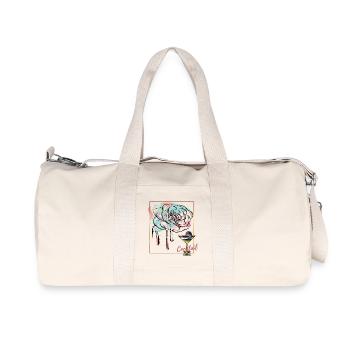 Cocktail - Sac de sport en toile recyclée Stanley/Stella - blanc naturel - Devant