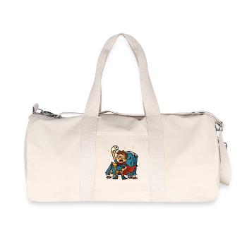 Toilet Roll Festival Toilet Hero WC Daily Struggle - Recycled Canvas Sports Bag by Stanley/Stella - natural - Front