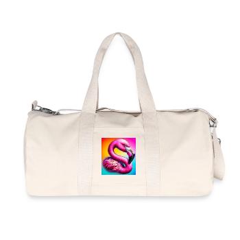 Flamant - Sac de sport en toile recyclée Stanley/Stella - blanc naturel - Devant