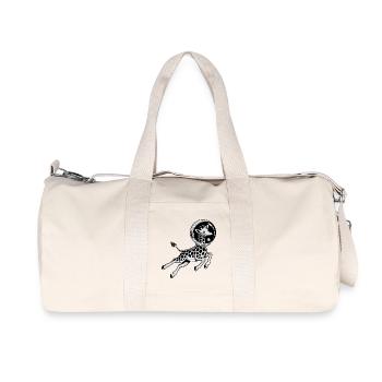 Girafe dans l'espace - Logo Cool Astonomy - Sac de sport en toile recyclée Stanley/Stella - blanc naturel - Devant