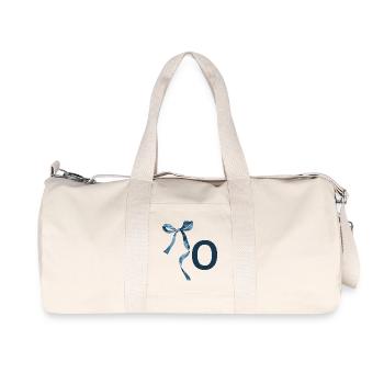 Monogram o gift idea - Recycled Canvas Sports Bag by Stanley/Stella - natural - Front