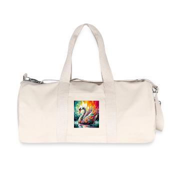 swan - Recycled Canvas Sports Bag by Stanley/Stella - natural - Front