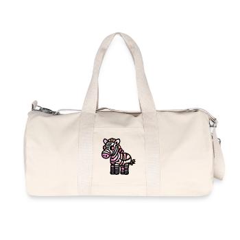 Zèbre Halloween Zombie - Sac de sport en toile recyclée Stanley/Stella - blanc naturel - Devant