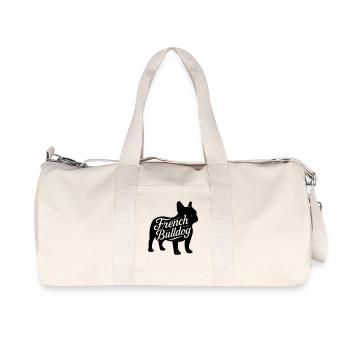 French bulldog frenchi Bully Bulldogge hundeshirt - Recycelte Canvas-Sporttasche von Stanley/Stella - Naturweiß - Vorne