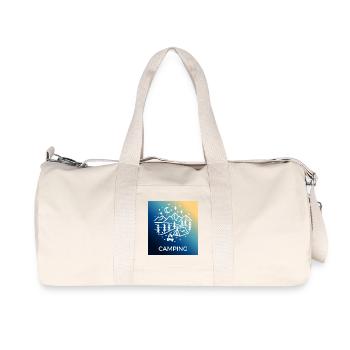 Night Forest Camping Camping - Recycled Canvas Sports Bag by Stanley/Stella - natural - Front
