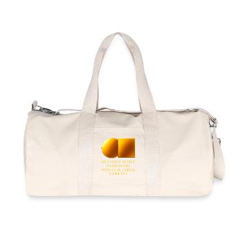 Cercle d’or vs design carré - Sac de sport en toile recyclée Stanley/Stella - blanc naturel - Devant