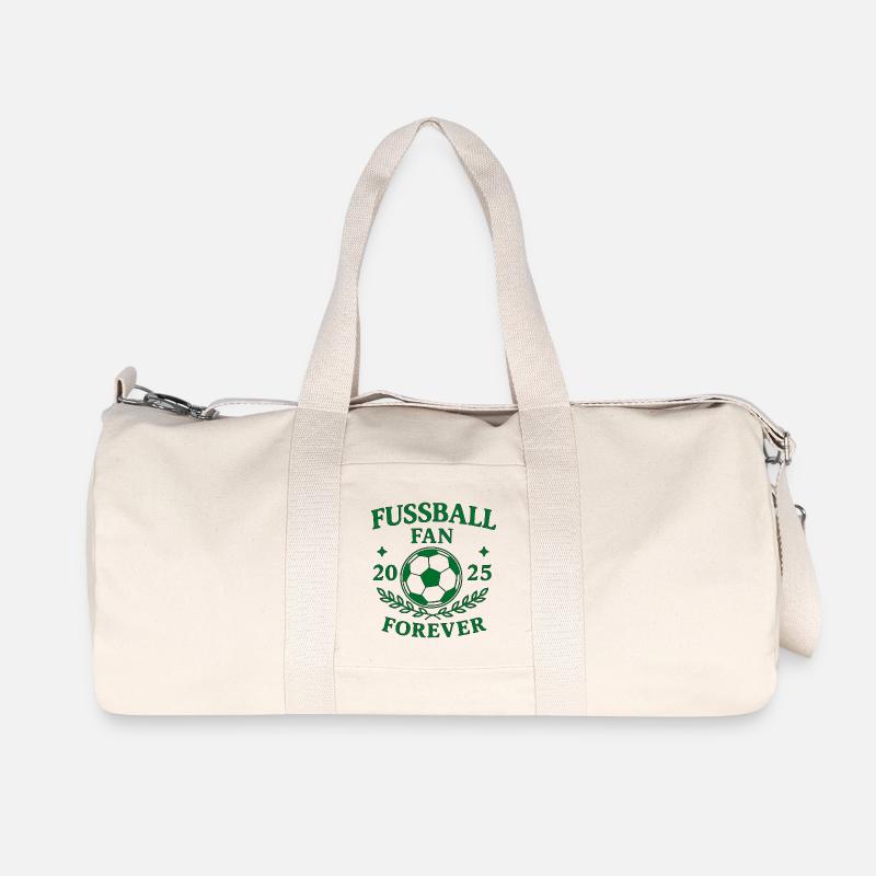 Fußball Fan - Recycelte Canvas-Sporttasche von Stanley/Stella - Naturweiß