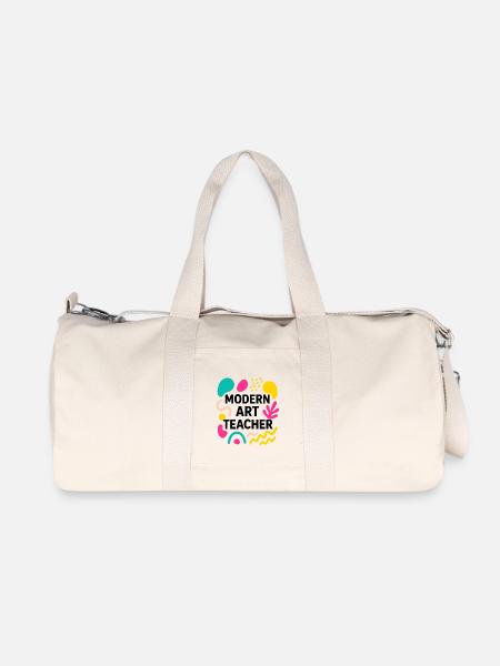 Moderne Kunst - Recycelte Canvas-Sporttasche von Stanley/Stella - Naturweiß