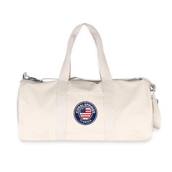 Coral Springs Flag Crest - Recycled Canvas Sports Bag by Stanley/Stella - natural - Front