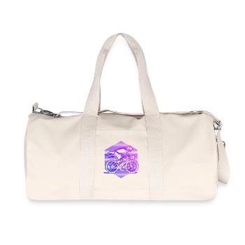 Modern road bike artwork - Recycled Canvas Sports Bag by Stanley/Stella - natural - Front