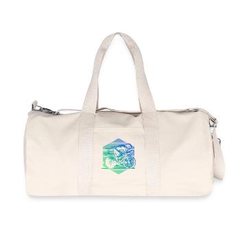 Roadbike Fans aufgepasst schlichtes Statement - Recycelte Canvas-Sporttasche von Stanley/Stella - Naturweiß - Vorne