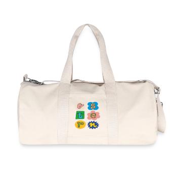 Lettres colorées de Pâques - Sac de sport en toile recyclée Stanley/Stella - blanc naturel - Devant