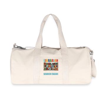 Bibliothekar, Buchlesung, Bibliothek, Büchersüchtige Lektüre, - Recycelte Canvas-Sporttasche von Stanley/Stella - Naturweiß - Vorne