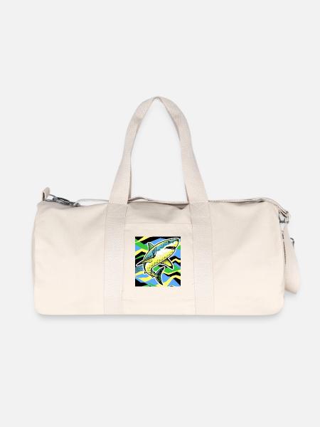 Hai - Recycelte Canvas-Sporttasche von Stanley/Stella - Naturweiß