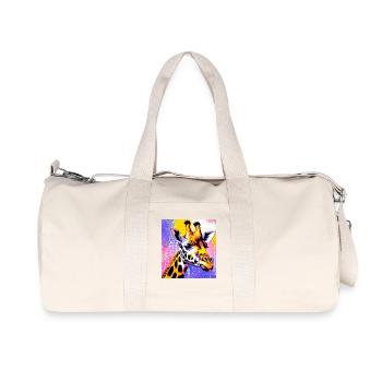 Giraffe - Recycelte Canvas-Sporttasche von Stanley/Stella - Naturweiß - Vorne