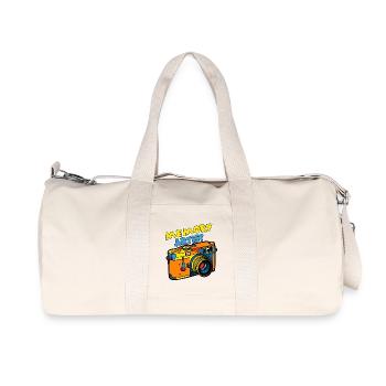 Artiste de la mémoire : Amour de la photographie - Sac de sport en toile recyclée Stanley/Stella - blanc naturel - Devant