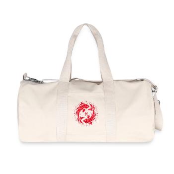 Fische Symbol – Sanft & Modern - Recycelte Canvas-Sporttasche von Stanley/Stella - Naturweiß - Vorne