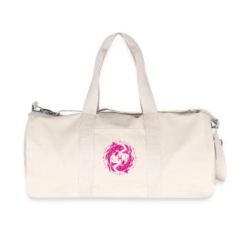 Fische Symbol – Sanft & Modern - Recycelte Canvas-Sporttasche von Stanley/Stella - Naturweiß - Vorne