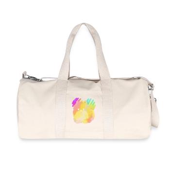 Chien poméranien poméranien - Sac de sport en toile recyclée Stanley/Stella - blanc naturel - Devant