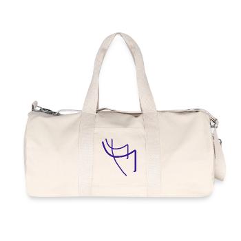 Purple Lines Design artistique abstrait : Abstract R - Sac de sport en toile recyclée Stanley/Stella - blanc naturel - Devant