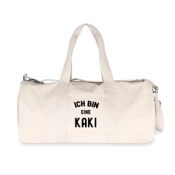 ICH BIN EINE KAKI Karneval Kostüm Kakipflaume Kaki - Recycelte Canvas-Sporttasche von Stanley/Stella - Naturweiß - Vorne