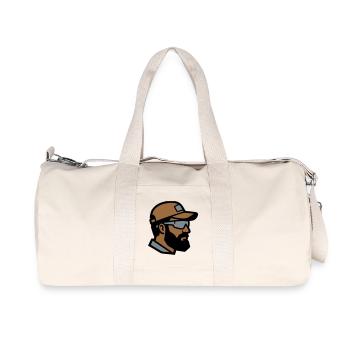 Handwerker Profil Logo - Recycelte Canvas-Sporttasche von Stanley/Stella - Naturweiß - Vorne