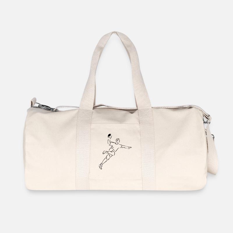 Handball - Recycelte Canvas-Sporttasche von Stanley/Stella - Naturweiß