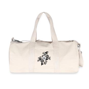 triangles - Recycelte Canvas-Sporttasche von Stanley/Stella - Naturweiß - Vorne