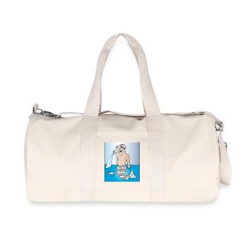 Verseau | Zodiac | Astrologie anniversaire - Sac de sport en toile recyclée Stanley/Stella - blanc naturel - Devant