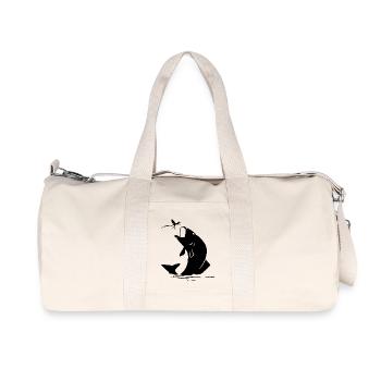 Pêche à la mouche Pêche de poissons d'insectes cadeau - Sac de sport en toile recyclée Stanley/Stella - blanc naturel - Devant