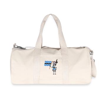 Botsuaner Zebra - Sac de sport en toile recyclée Stanley/Stella - blanc naturel - Devant