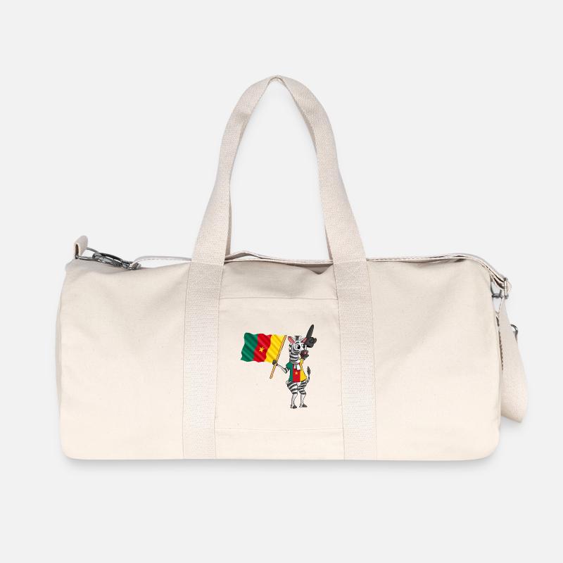 Cameroon zebra - Recycled Canvas Sports Bag by Stanley/Stella - natural